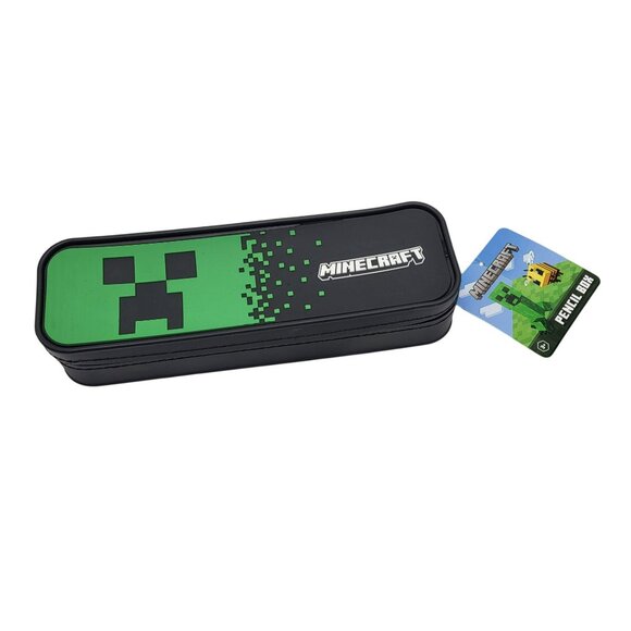 2023 Mojang Studios Minecraft Creeper Pencil Box Case School Supplies For Kids - Picture 1 of 10